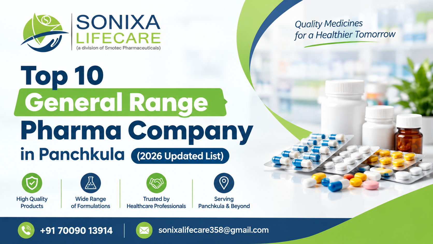 Top 10 General Range Pharma Company in Panchkula (2026 Updated List)